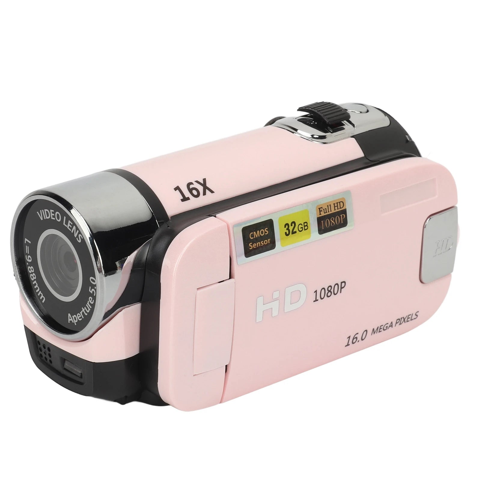 D90 1080P 16MP Digital Camera 2.4 Inch Rotatable Screen Camcorder 16X Zoom HD Video Recorder with Fill Light new
