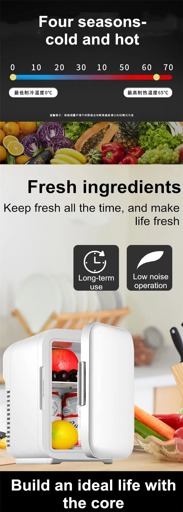 6L Mini Refrigerator, Small Household Dormitory, Car And Home Dual-Purpose Student Car Refrigerator Single Person Household