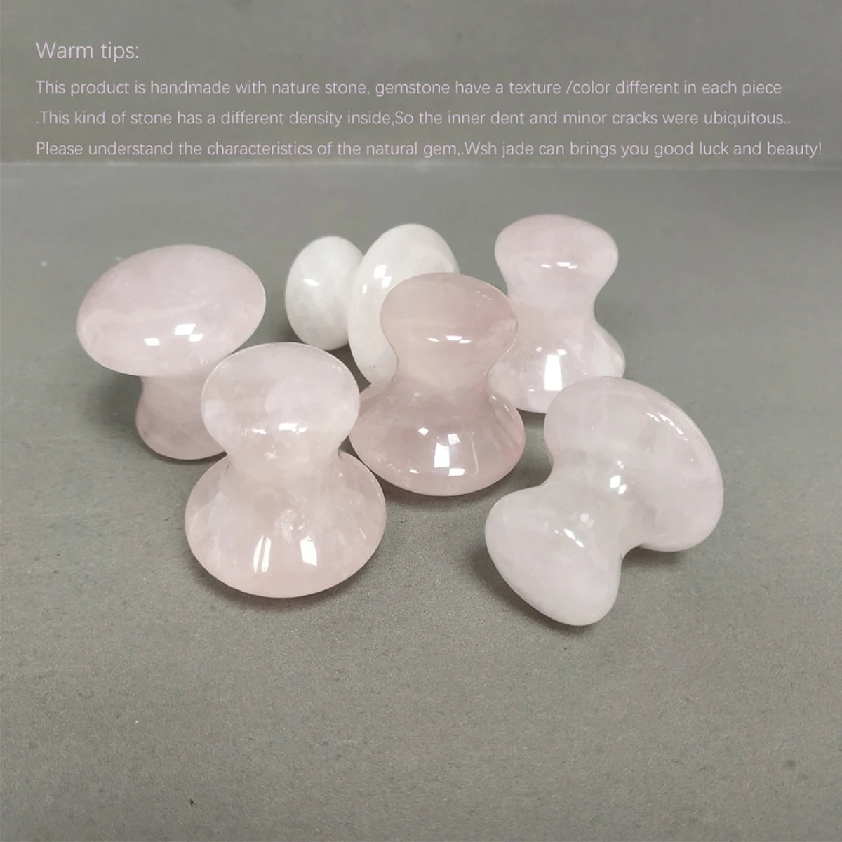 1 Natural Jade Mushroom Shape Gua Sha Board Face Back Body Massager Facial Beauty Care Skin Tool Women Relaxing Face Roller