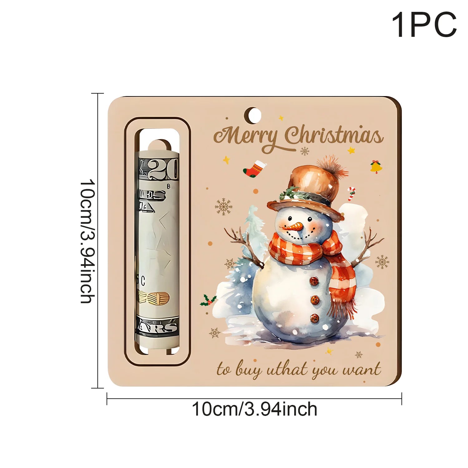 Christmas Cute Money Holder Christmas Ornament Decoration Santa Claus Snowman Christmas tree decorations
