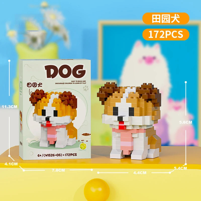 Animals Bricks Construction Set Micro Building Blocks Children Toy Adult Particle Building Block Mini Toys Decoration Home Gifts