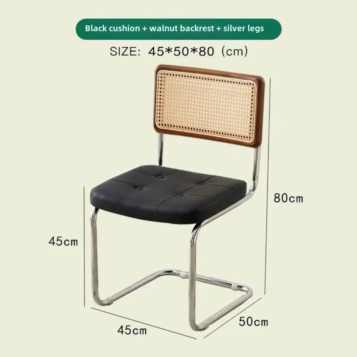 Kitchen Rattan Nordic Dining Chair Cesca Wooden Salon Design Ergonomic Dining Chair Modern Luxury Cadeira Home Furniture WK50DC