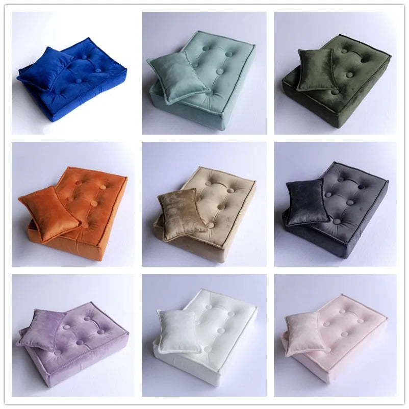Newborn Photography Props Mini Mattress Cushion for Baby Bed Basket Chair Posing Bedding Fotografia Accessories
