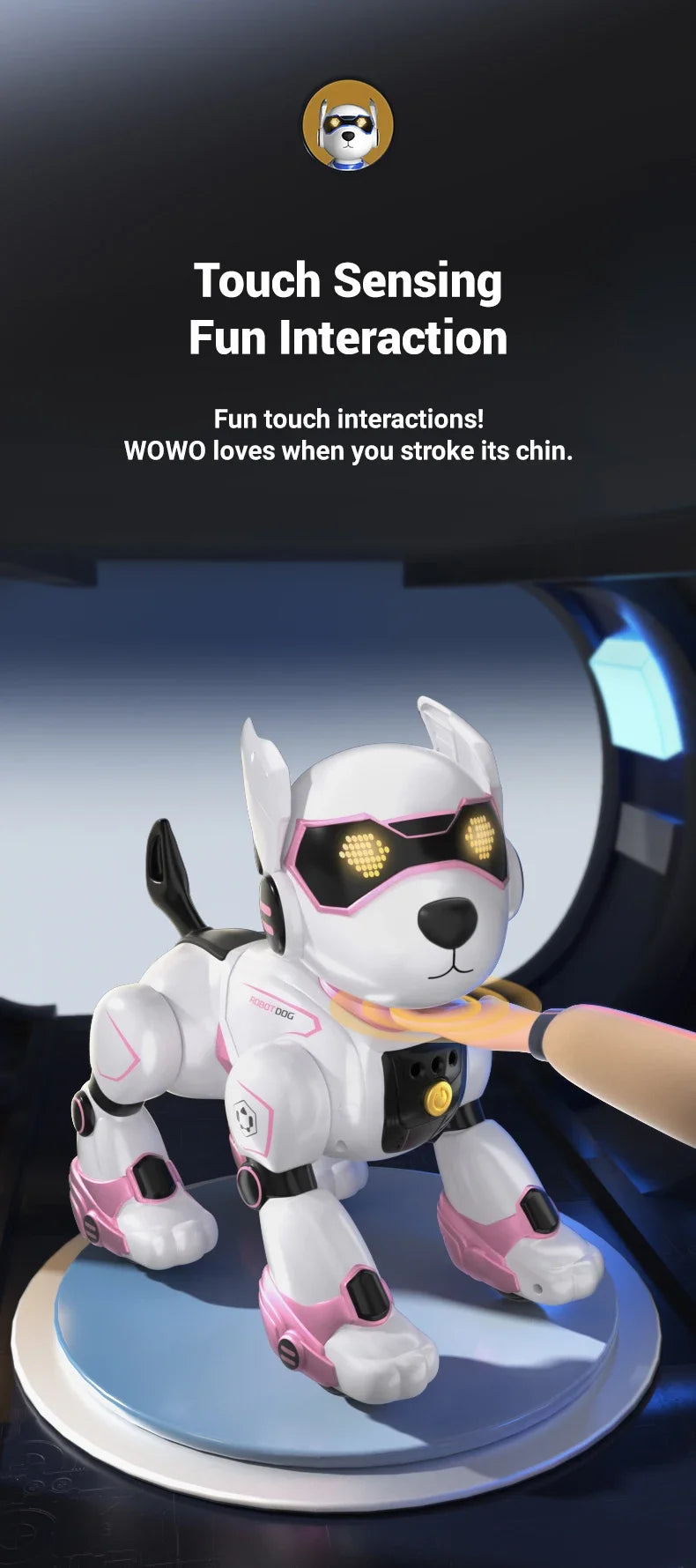 JJRC New Product R27 Smart Voice Robot Dog - Kids' Electronic Pet, Early Education Interactive Toy Robot Halloween Gift