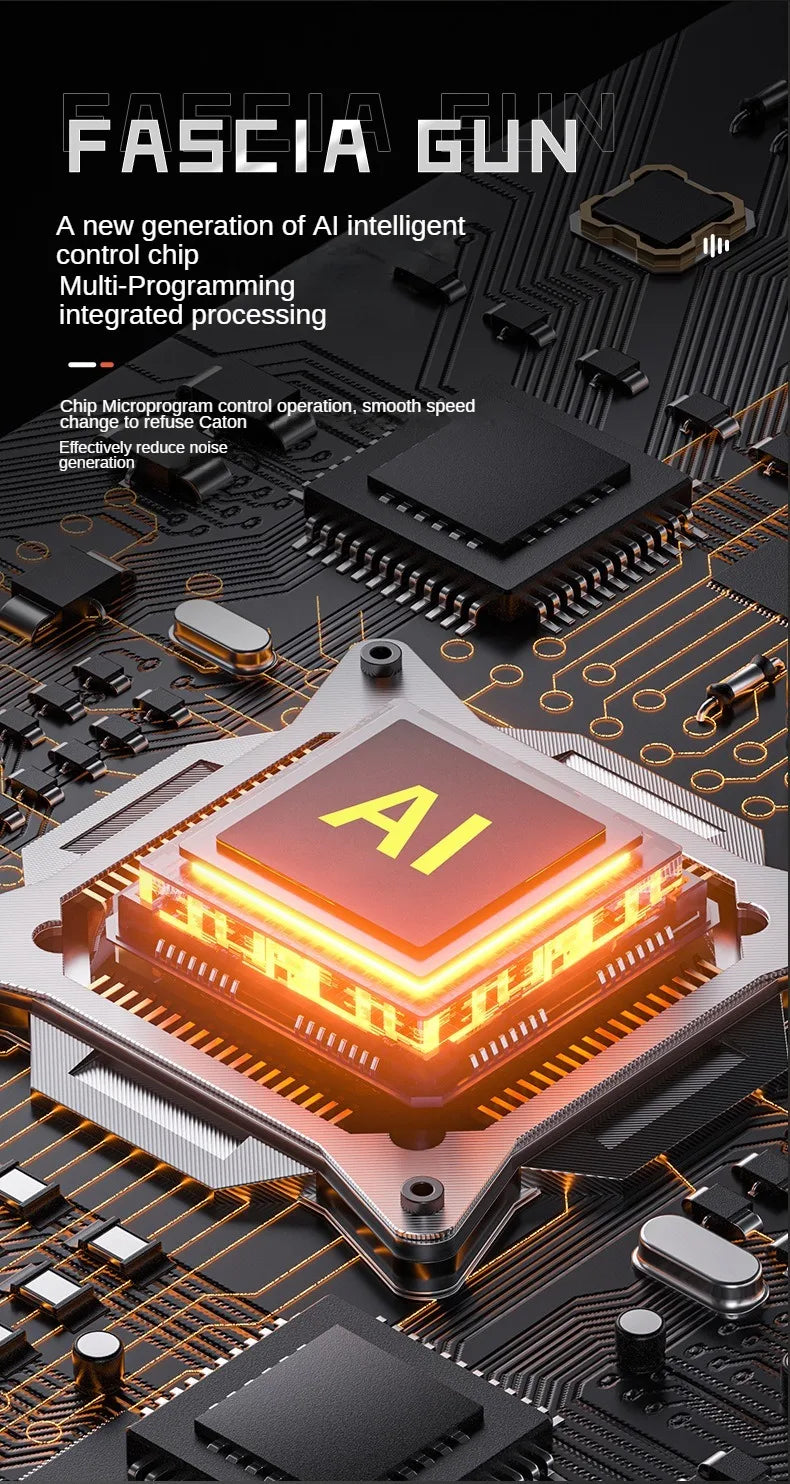 Mini  USB Electric Massage Gun Deep Tissue Facial Massgaer 8 Heads Arms Back Leg Muscle Relaxing For Body Back Arm Sport Fitness