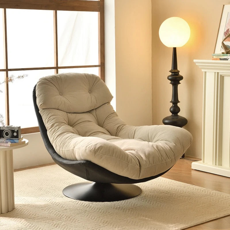Minimalist Luxury Sofa Lounge Chair Italian Living Room Balcony Single Seat Leisure Study Reading Chair Swivel Chair Lazy Sofa