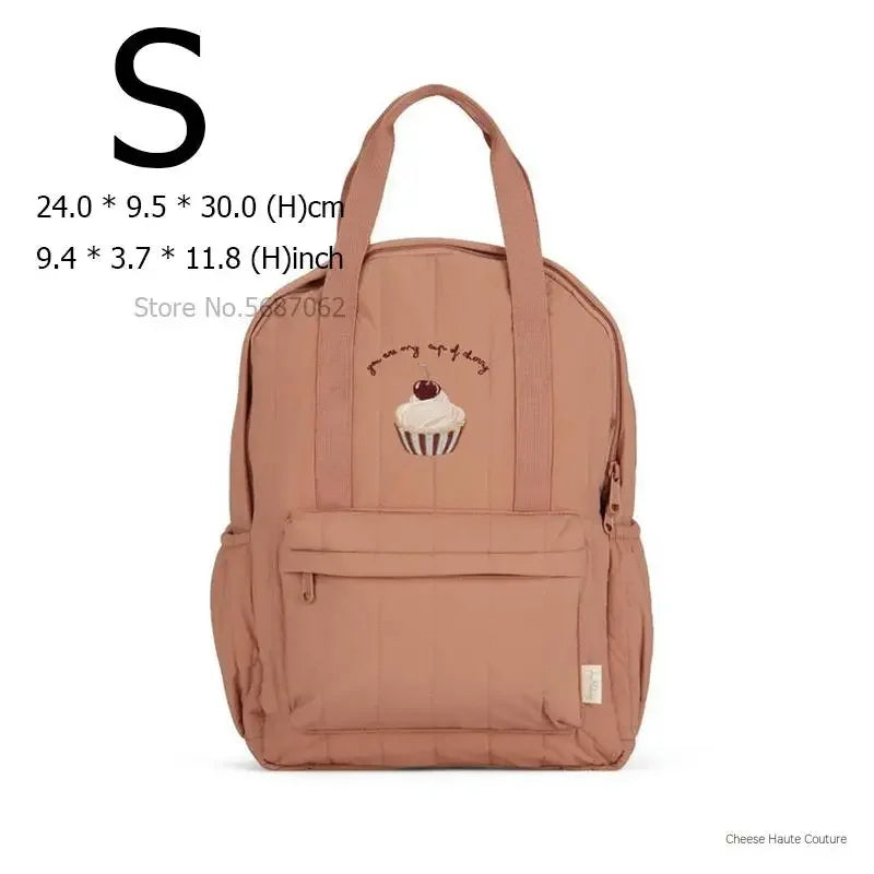New KS Baby Backpack Parent-child Kids Schoolbag Kindergarten Bags Brand Traveling Cherry Children's Boys Girls Mom Storage