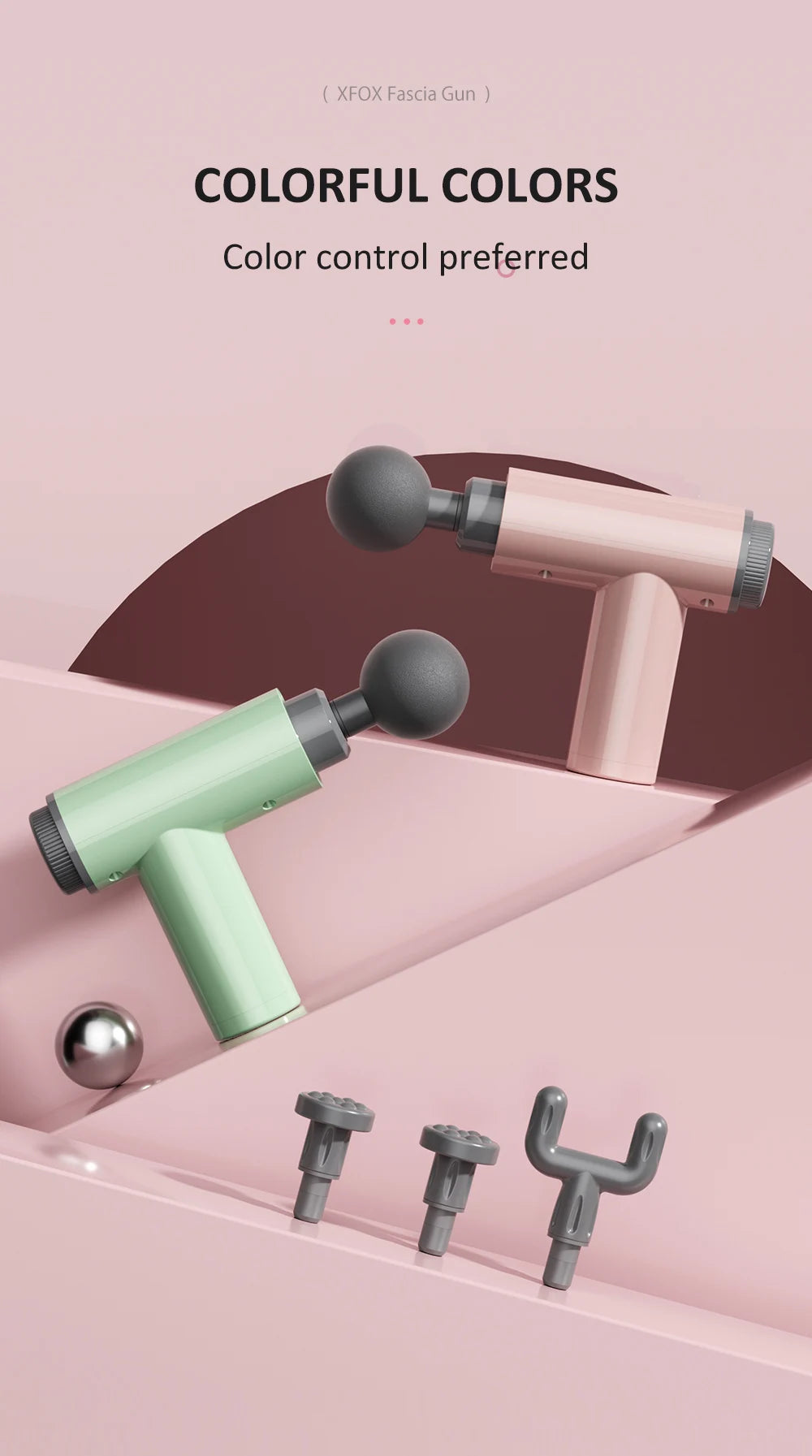 Fascia Massge Gun Vibration Deep Tissue Muscle Relaxation Massager Portable Fitness Device For Body Neck Arm Pain Relife