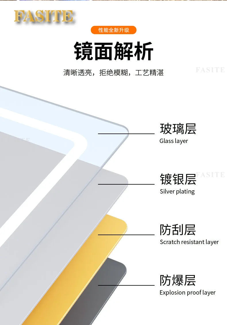 Rose gold, double-sided floor-to-ceiling  , barber shop mirror table, special perm and dyeing  , full-body hair cutting mirror.