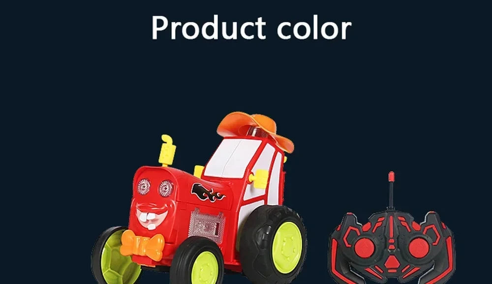 Crazy Jumping Stunt Car Wireless Infrared Remote Control Car Dance Lights Music Swing Fun New And Unique Children's Toys