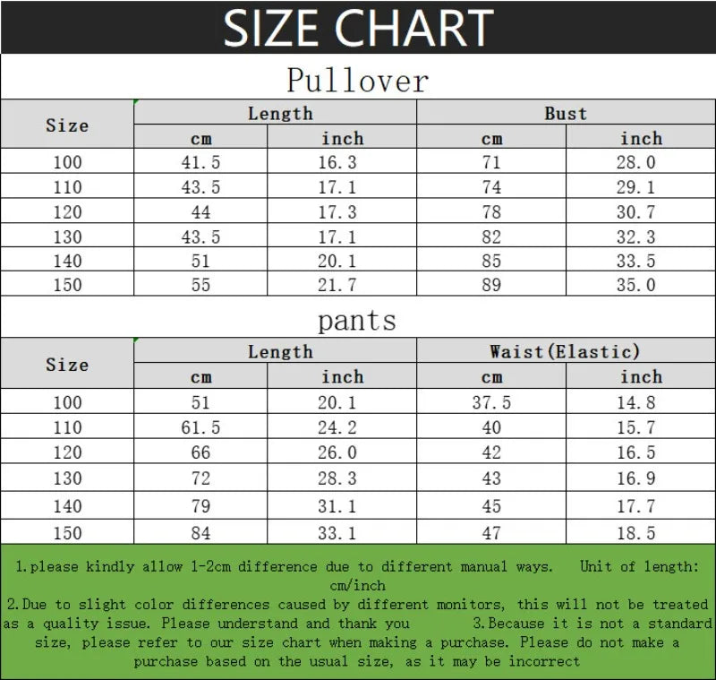 2025  Fall New Style Children's Casual Sweatshirt Sets Kids Sweatpant Set Stitch Printed Boys Pullover and Trousers 2pcs Suit