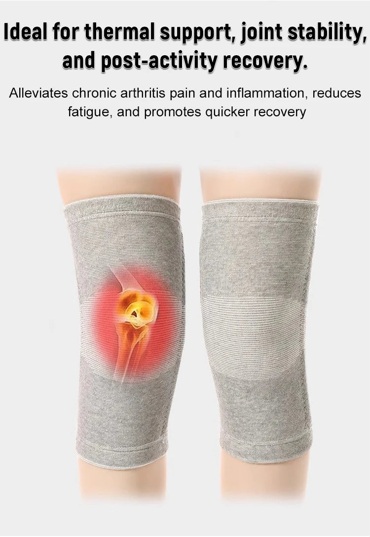 Bamboo charcoal knee pads Breathable knee pads Two-side elastic breathable warmth cold health care knee protection old cold legs