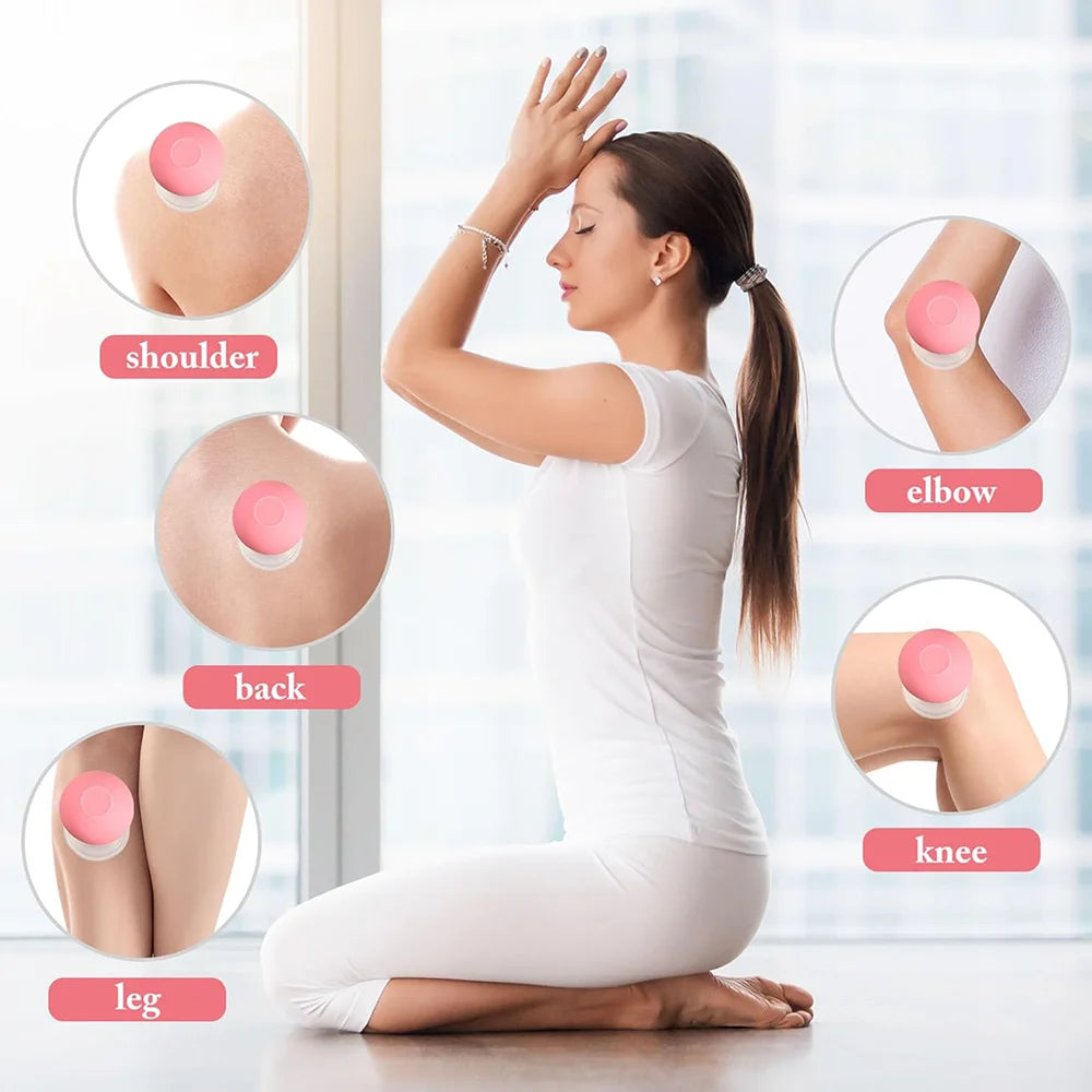 1/4PCS Rubber Massage Body Cups Vacuum Face Cupping Massage Cupping Facial Skin Lifting Body Anti Cellulite