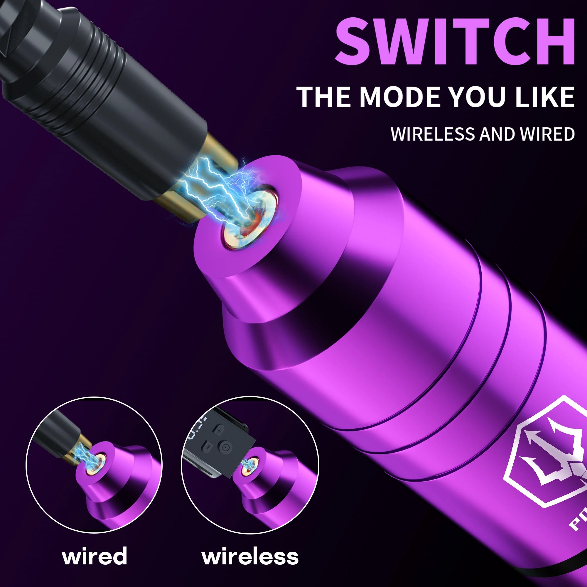 Tattoo Kit POSEIDON Best New Tattoo Pen Kit For Permanent Makeup Tattoo Machine Wireless Tattoo Power Supply Tattoo Gun Kit