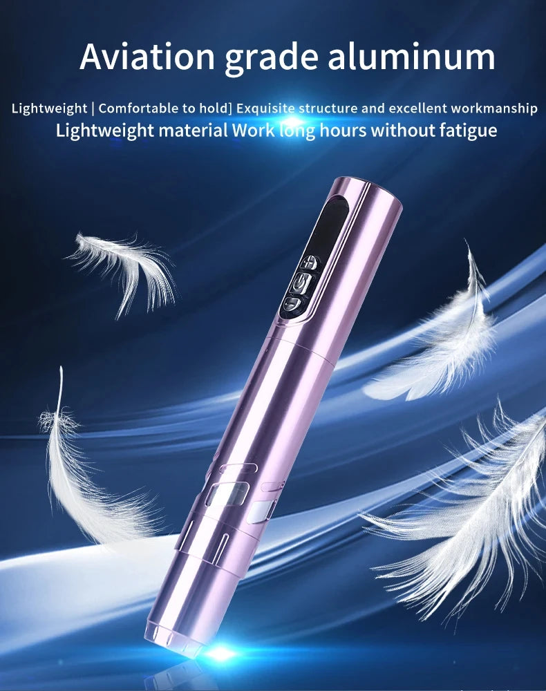 New 2pc Battery Tattoo Pen Wireless Power Tattoo Machine Professional Pen Tattoo Machine  Makeup For Professionals And Beginners