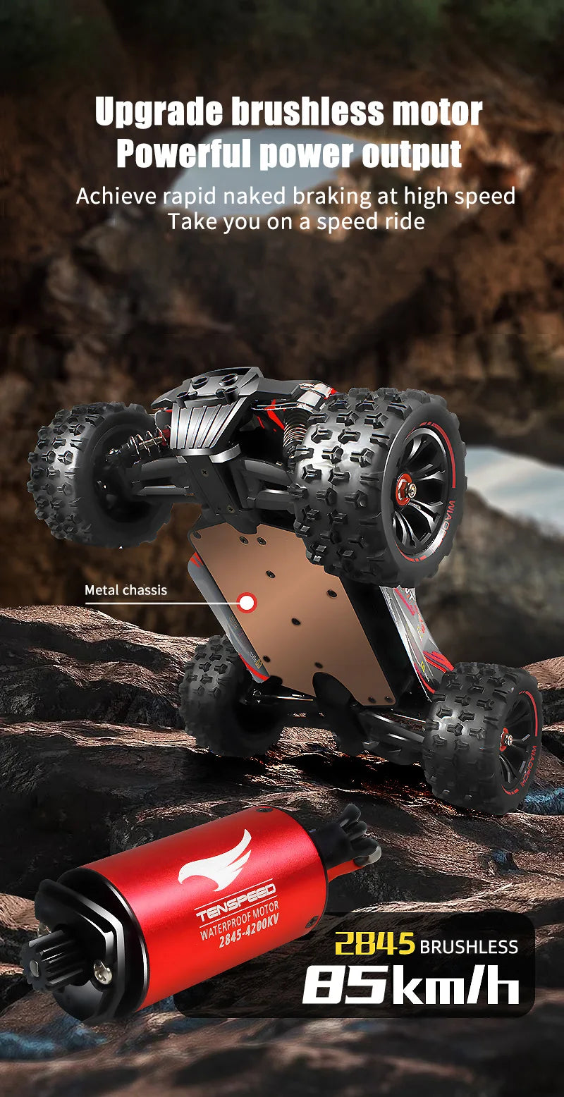 9522PRO 85KM/H High-speed RC Car Brushless Four-wheel Drive Off-road Drift 1:16 Professional Racing Car 9522 50KM/H Boy's Toy