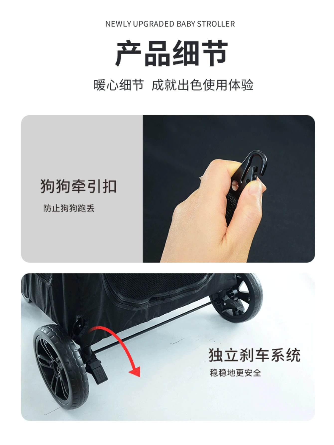 Medium and Large Dog Out Trolley Pet Trolley Foldable Elderly Dog Disability Assistance Car Cat Stroller Cat Cart Pet Stroller