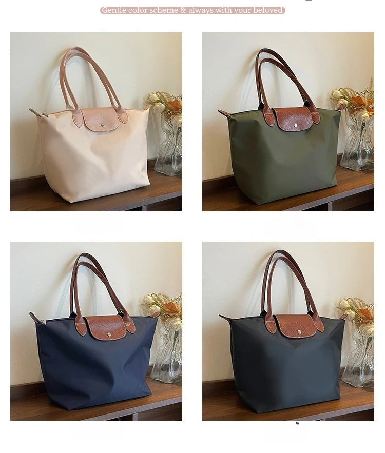 Women's shoulder bag new large-capacity tote bag armpit bag female Longxiang bag fashionable handbag