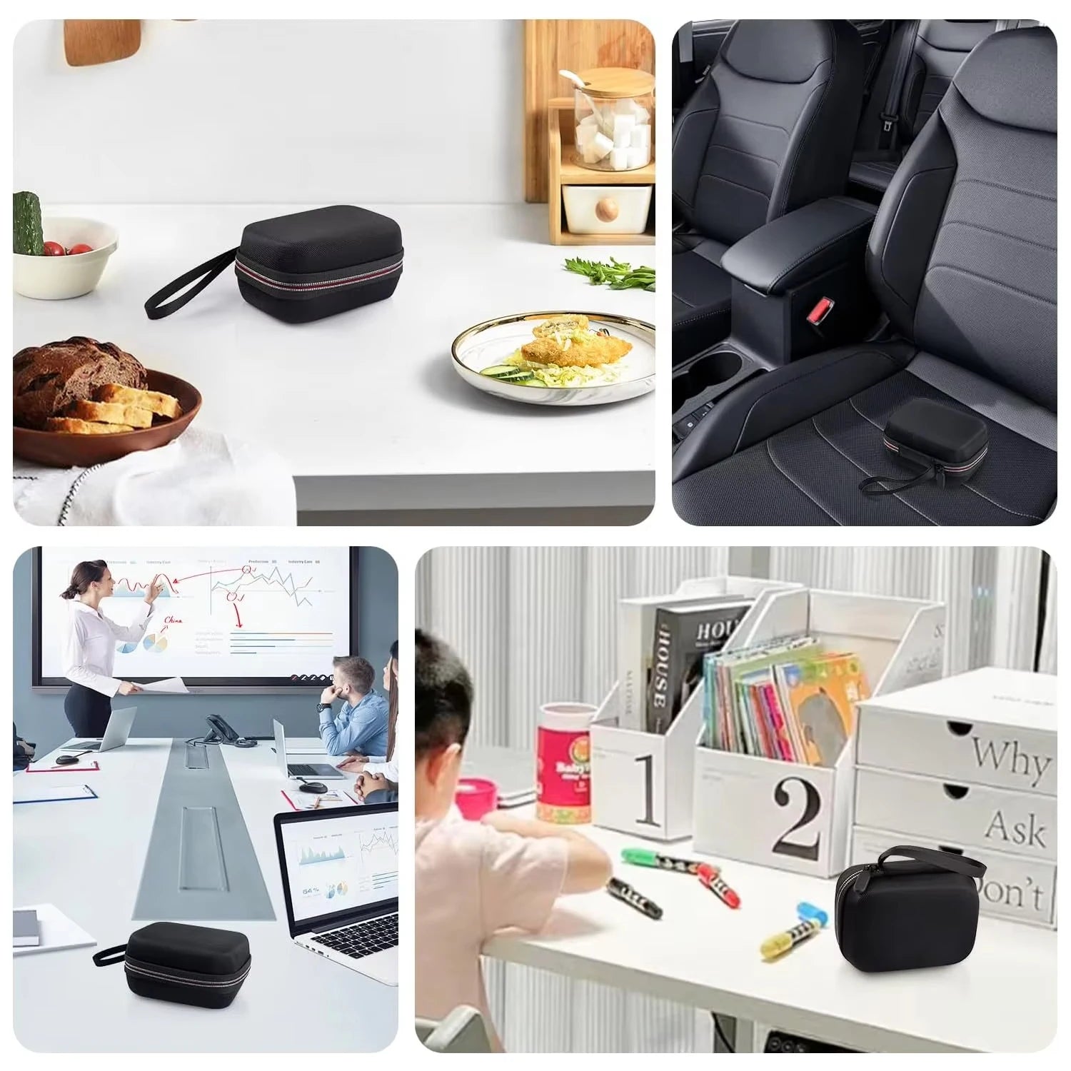 Insulin Holder Fridge Storage Carrying Case Organizer Bag, Fitting 10ml Vial Short Size, Removable Design 2 Sizes Slot Foam