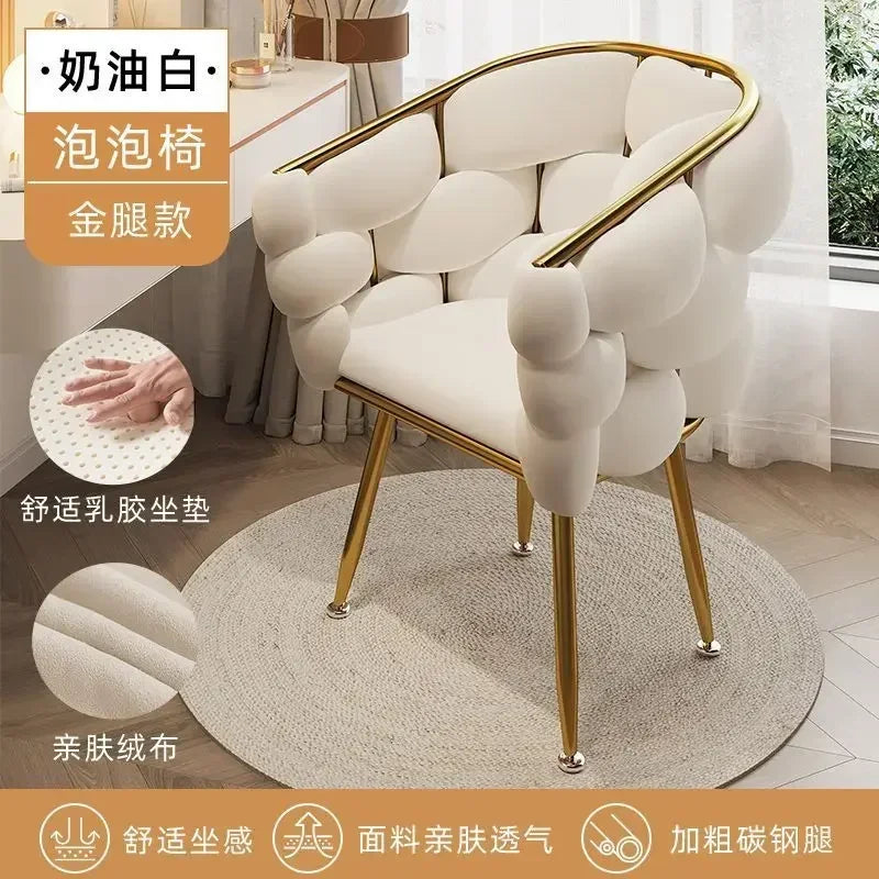 Formwell Leisure Single Sofa Chair Velvet Armchair with Gold Legs Makeup Chair with Upholstered for Living Room Bedroom