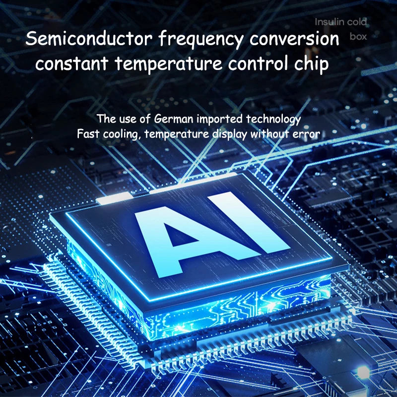 Portable Double-deck Insulin Refrigeration Box Car Mounted Household Travel Small Rechargeable Medicine Refrigeration Cold Tool