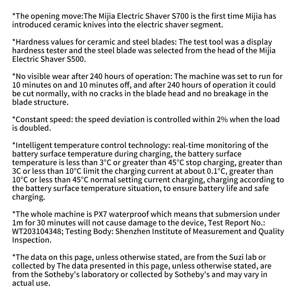 XIAOMI MIJIA Electric Shaver S700 Portable Flex Razor 3 Head Shaving IPX7 Waterproof Washable Beard Trimmer Trimer Cutter 30 day