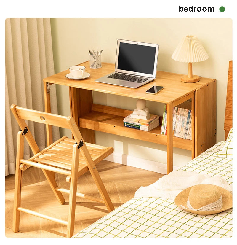 Folding Desk Computer Table Desk Student Household Small Desktop  Bedroom Bedside Writing Workbench