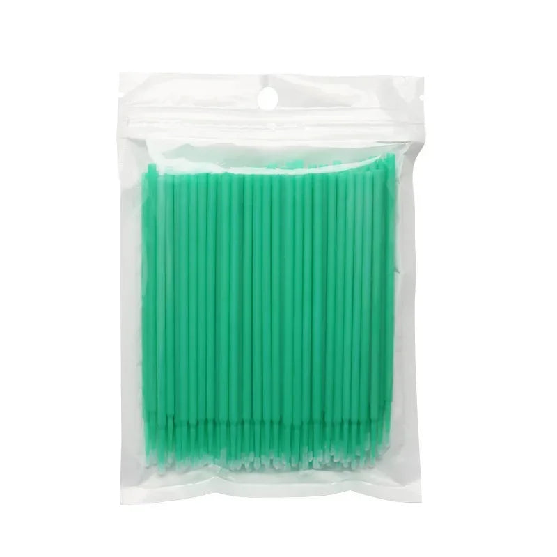 100PCS  For Eyelash Extension Tools Disposable MicroBrush Eyelashes Extension Individual Lash Removing Swab Micro Brush