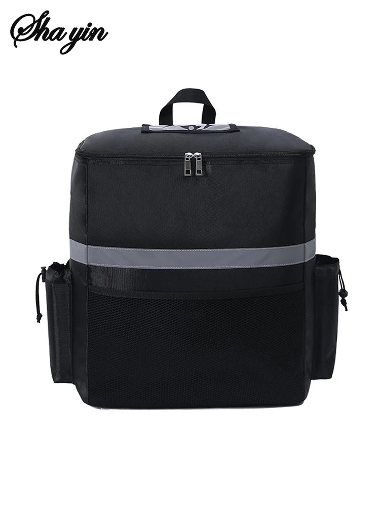 Insulated Delivery Backpack - Thermal Food Delivery Bag for Riders, 30L Large Capacity Takeout & Grocery Backpack