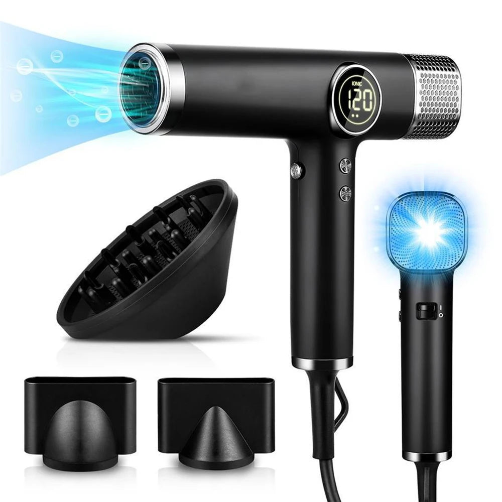 110000RPM Professional Hair Dryer Brushless Negative Ions Blow Dryer 1800W Powerful Lownoise 5 in 1 Salon Hair Airwrap Styler