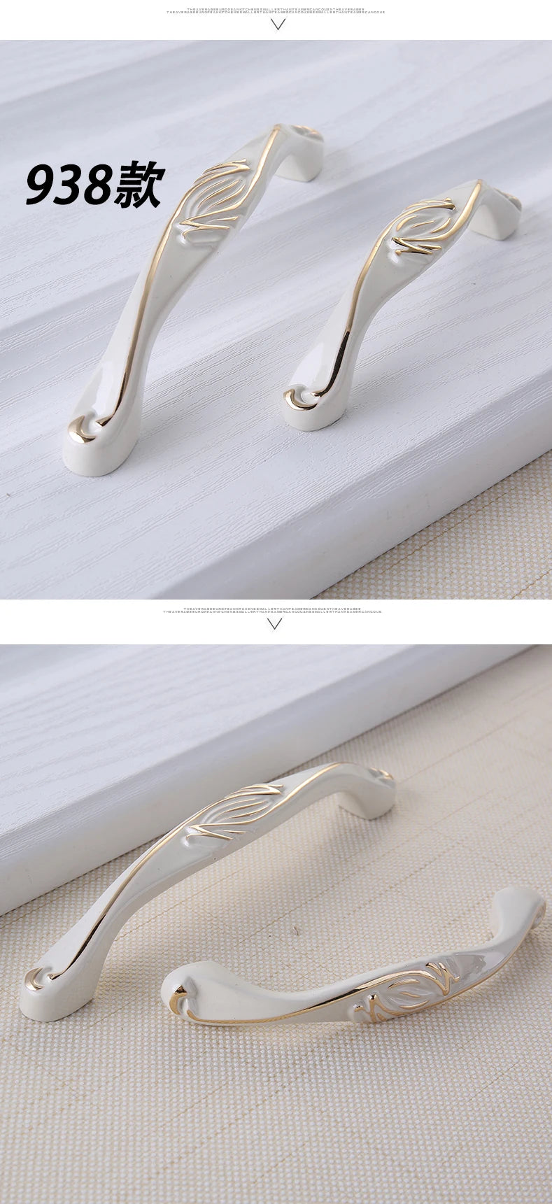 YM White Dressers Handle Kitchen Item Drawer Closet Wardrobe Gold Handle Cabinet Storage Door Cabinet Invisible Door Pulls Konb