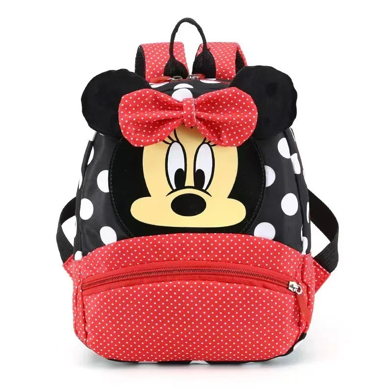 Disney New Backpack 2025 Minnie Schoolbag For Kids Cartoon Kindergarten Schoolbag Kawaii Pink Backpack As a Gift For Children