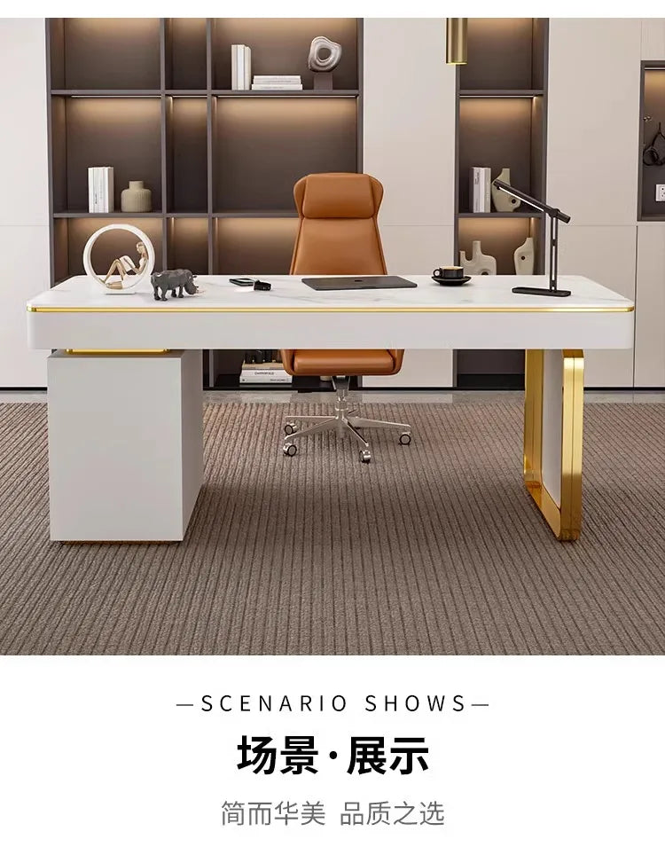 Modern Luxury Rock Slab Room Desks Gaming Desk Computer Desk Office Table Gaming Table Motion Study Computer Desks Furniture