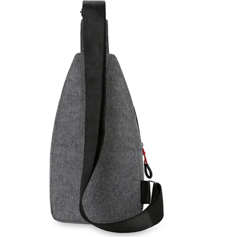 Men's Chest Bag 2024 New Casual Fashion Shoulder Bag Male Hand Crossbody Korean Cycling Backpack