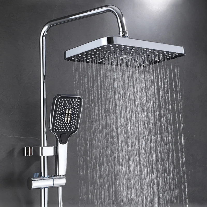 Shower Combo12 inch Large Panel Rain Shower Head/Handheld Shower Combination Bathroom Handheld Three-mode Booster Set
