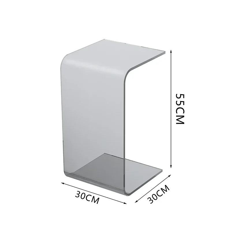 Acrylic Coffee Tables Sofa Small Side Table Modern Bedroom Nightstands Piaochuang Tea Desk Storage Desks Nordic Furniture