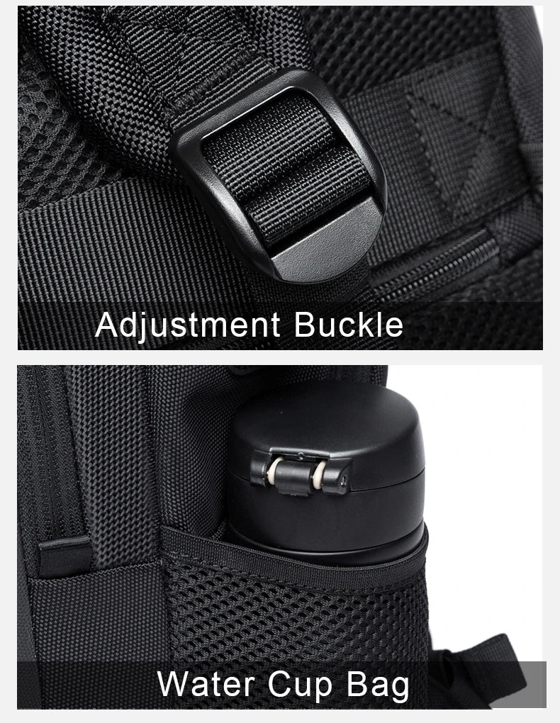 BANGE Lightweight 15.6 inch Laptop Backpack Waterproof USB Charge Port Multifunctional Travel Hiking School Bag Mochila for Men