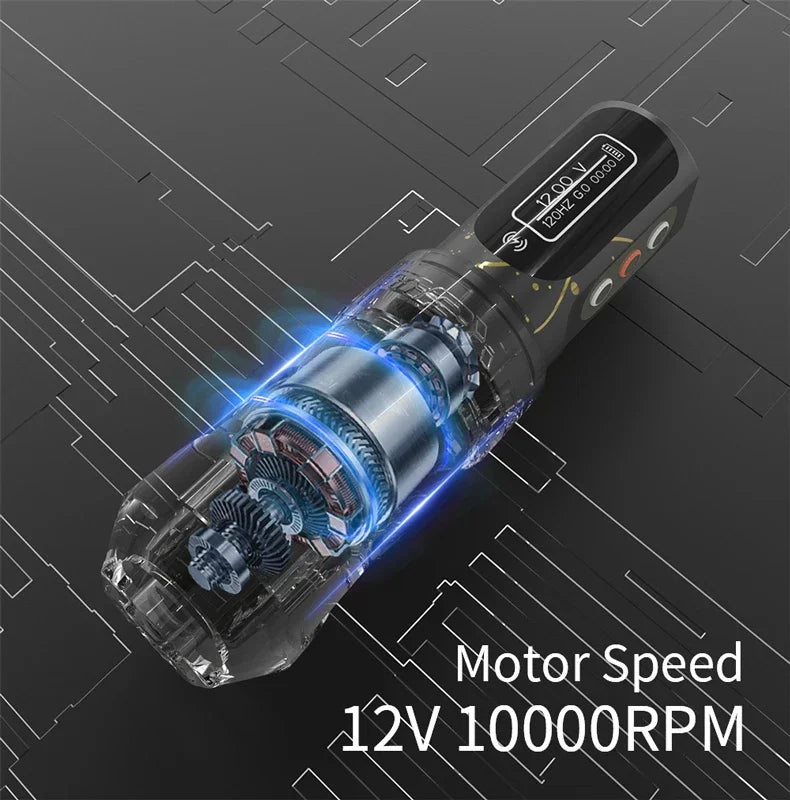 YILONG Fluk MAX Professional Tattoo Machine 2400mah Battery wireless Permanent Makeup Tattoo Pen Machine For Tattoo Body Artists