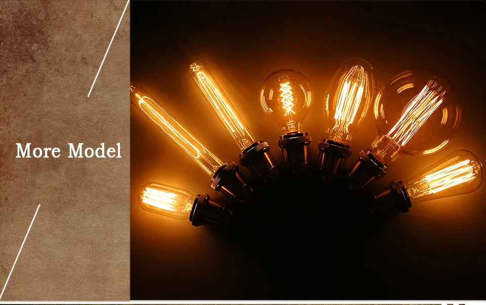 Dimmable Edison Light Bulb E27 40W 220V Retro Vintage Edison Bulb Incandescent Ampoule Bulbs Vintage Edison Lamp Retro Light