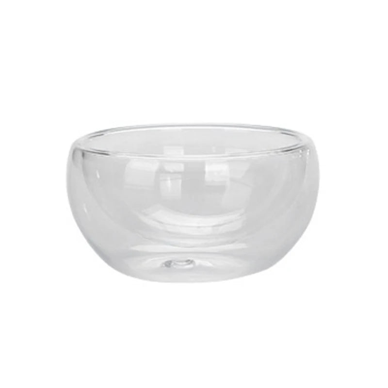 50ml Small Tea Cup Exquisite Double-layer Glass Transparent Cup Kung Fu Heat Resistant Teaware Puer Tea Coffee Cups Drinkware