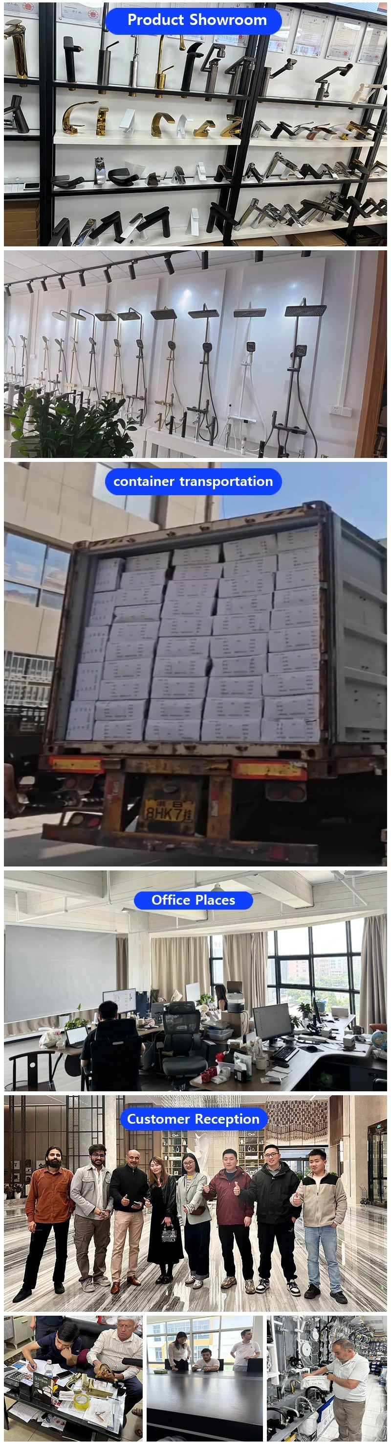 Luxury Smart Bathroom Fuacet Shower System LED Digital Display Thermostatic Mixer Shower Panel SPA Massage Back Spray Shower Set