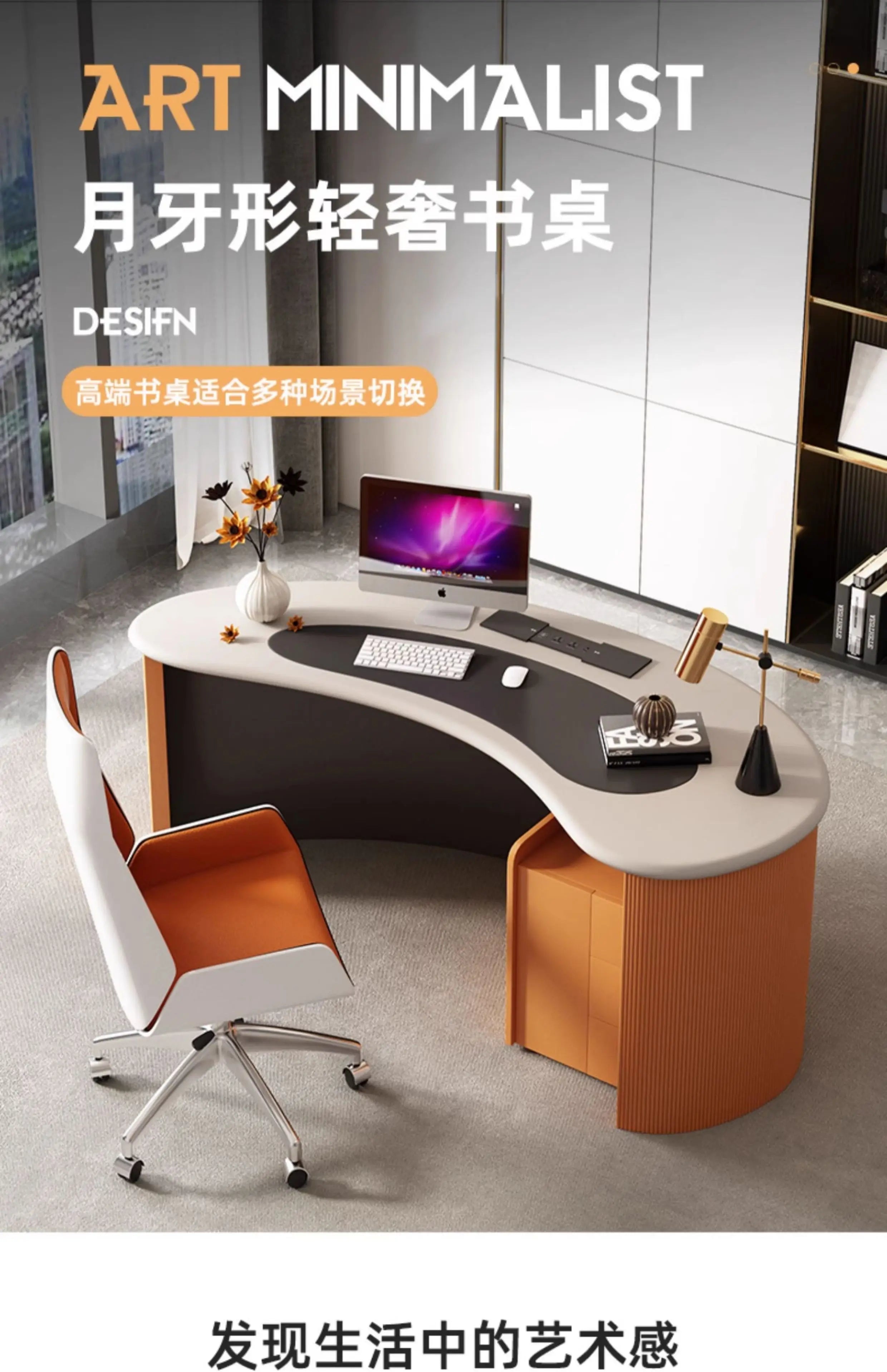 Crafts Aesthetic Office Desk Display Minimalist Cute Small Office Desk Study Modern Escritorio Oficina Commercial Furniture