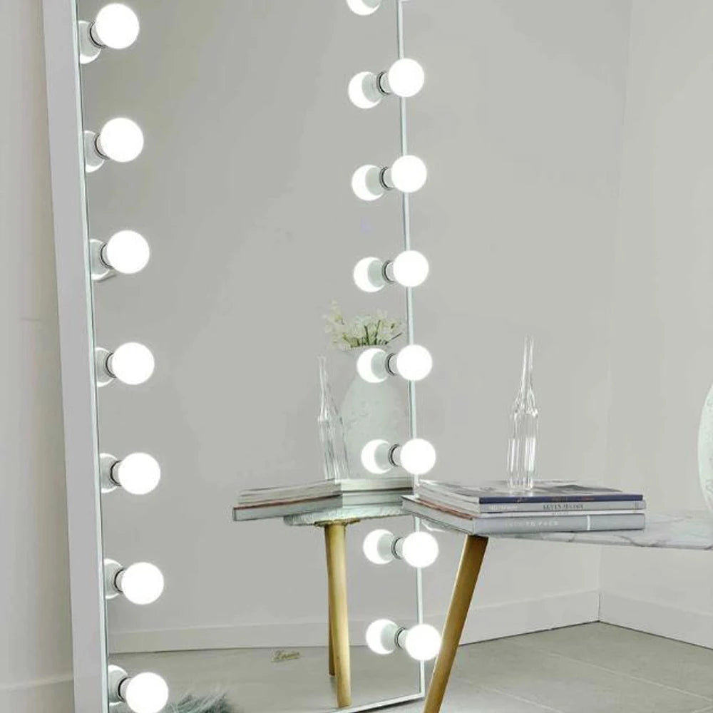 Vanity Bulbs Full Length Vanity Dressing Mirror Floor Mirror with Light
