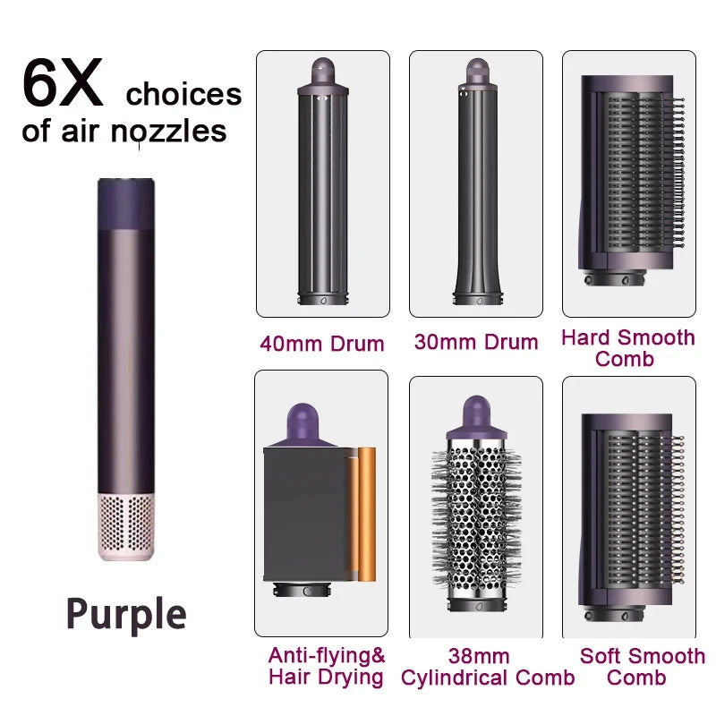 SenCiciMen X9 Multi Hair Styler Curling Iron Hair Hot Air Brush Curling Barrel Hair Dryer Salon Professional Curly Hair Styler