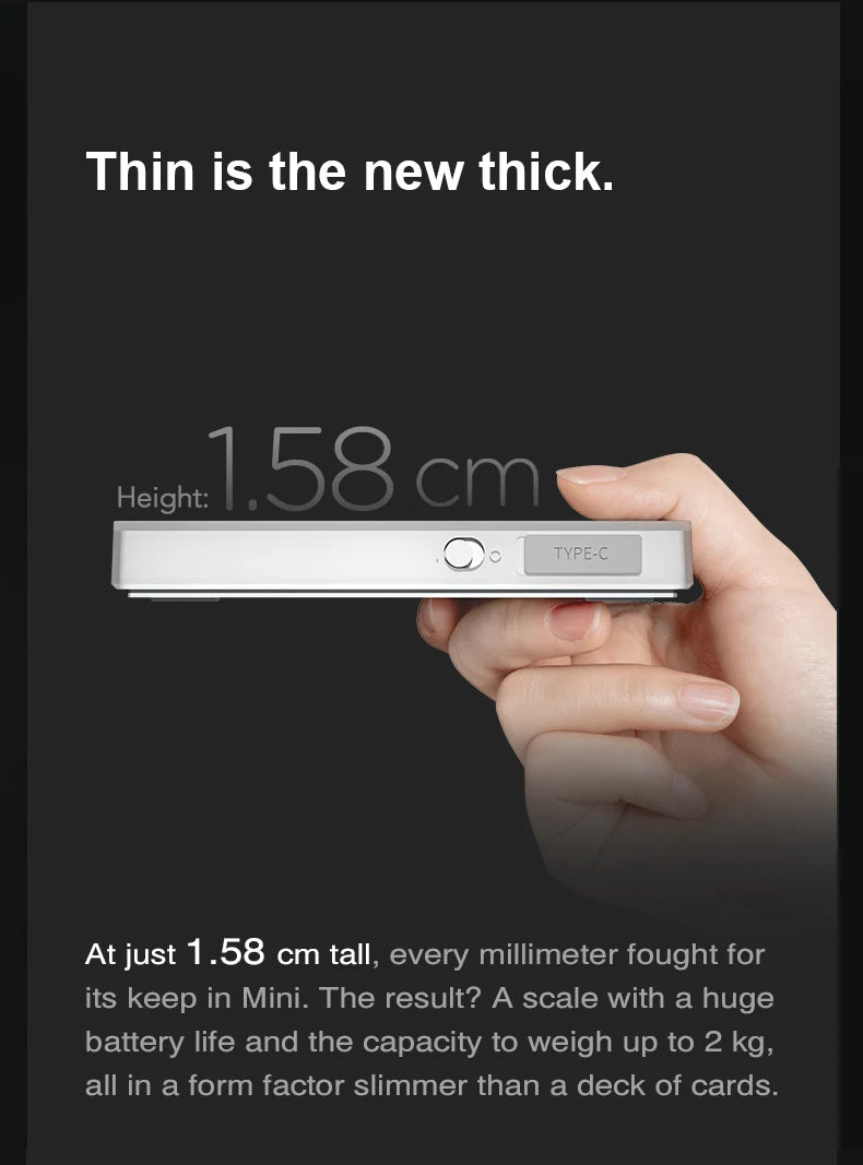 TIMEMORE Black Mirror MINI 0.1g Precision Pocket Coffee Scale  LCD Display Espresso Scale For Kitchen Cooking Food Jewelry