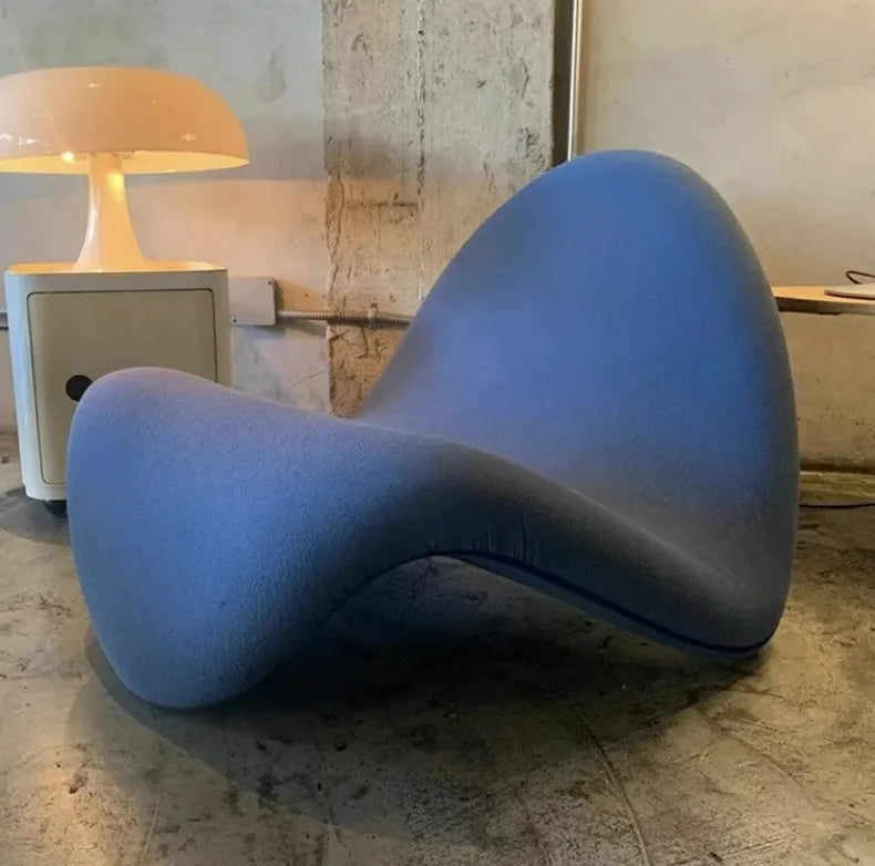 Lazy Sofa Bedroom Balcony Lying Small Single Creative Special-shaped Tongue Chair Dropshipping MOOJOU