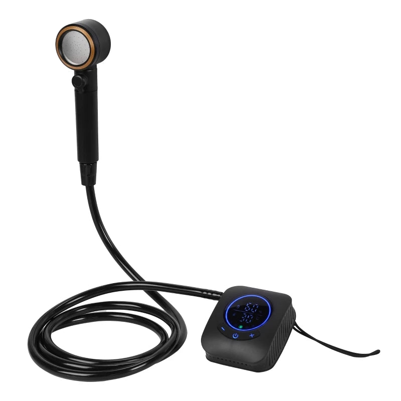 Camping Shower 3.6V 8000mAh IPX8 Rainproof  Portable Power Supply for Outdoors Rechargeable Camp Shower Outdoor Shower