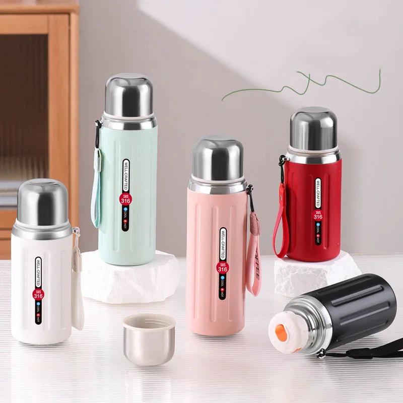 Thermos Bottle Vacuum Flasks Tumbler 316 Stainless Steel Thermal Water Bottle Keep Hot And Cold Insulated Cup Drinkware