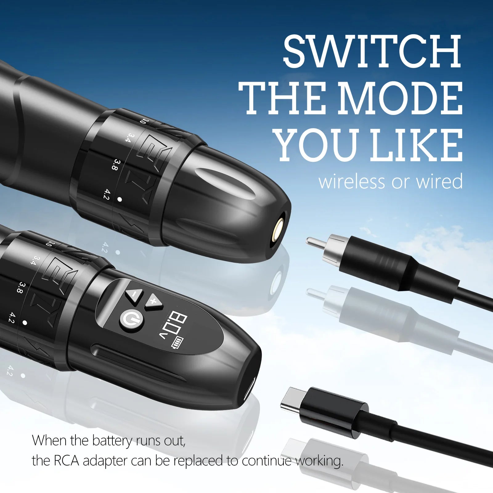 XNET F2 Wirless Tattoo Machine Pen 2.0-4.2mm Adjustable Stroke With Powerful Custom Motor for Makeup Microplasty Pen For Tattoo