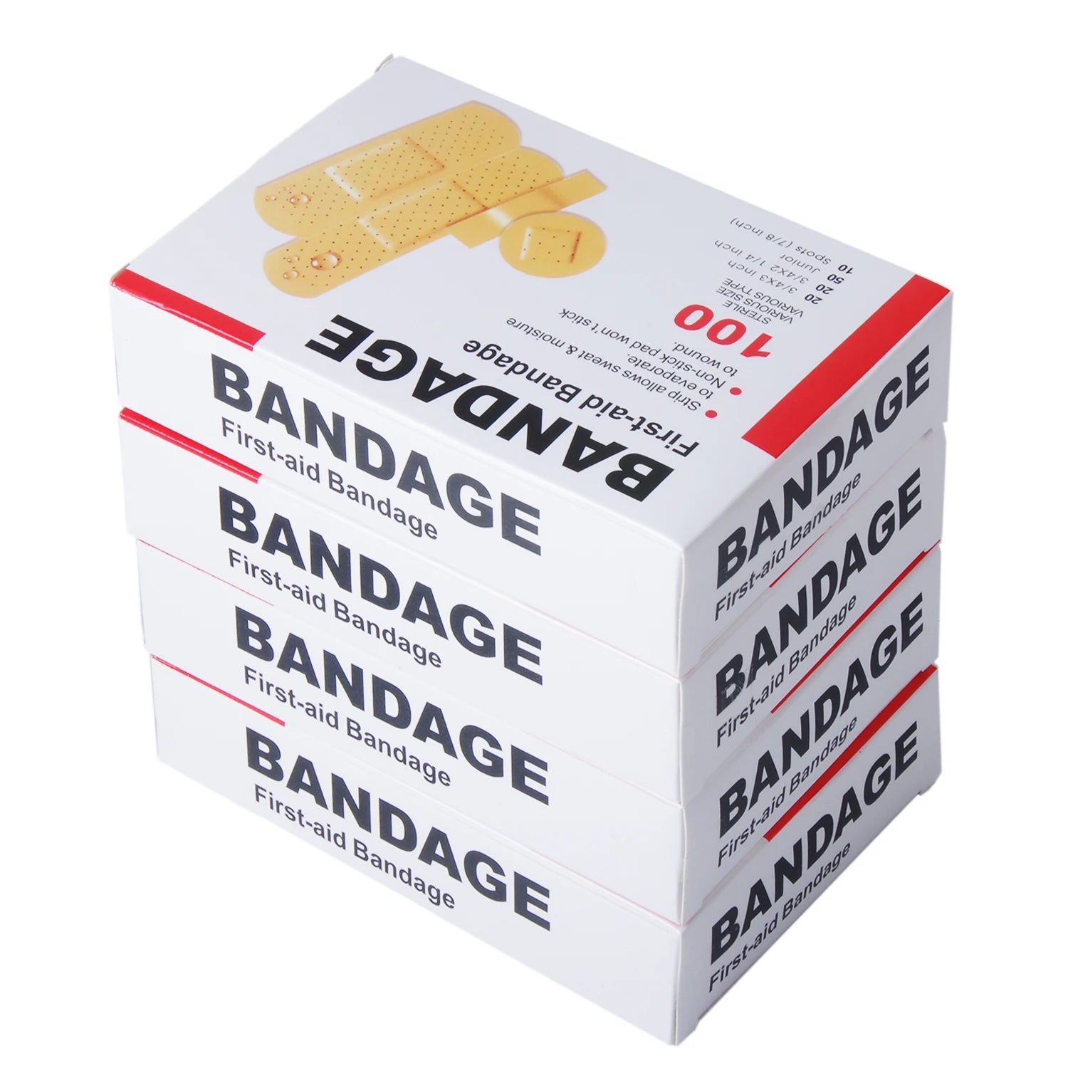 100pcs/set Baby Bandage Waterproof Breathable Adhesive Plaster Hemostasis Wound Sticker Dressing Band Aid Banditas for Children